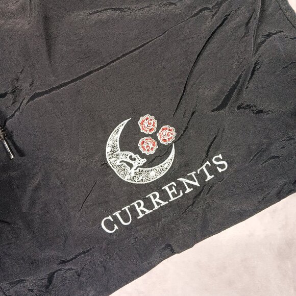 Currents Band Swim Trunks • Logo Embroidery • Black • Metalcore - Picture 2 of 7